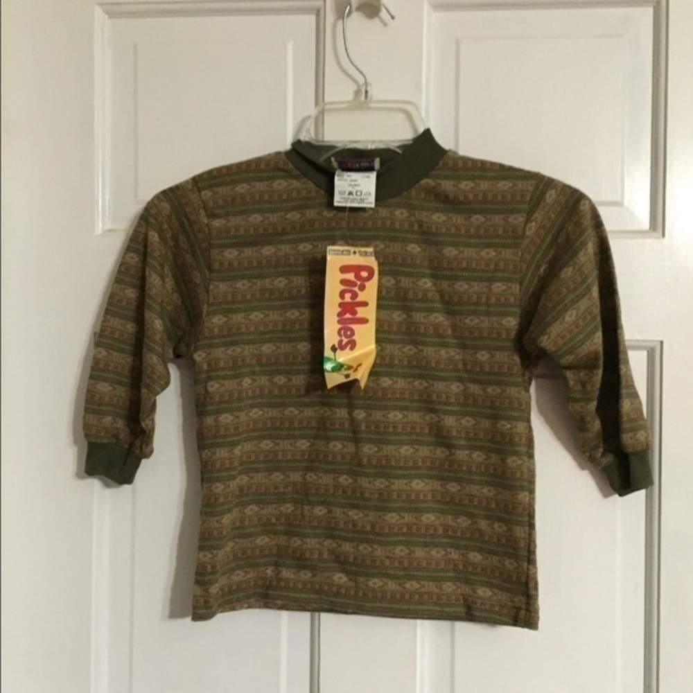 Boutique brand Pickles Boys shirt sz 4 NWT